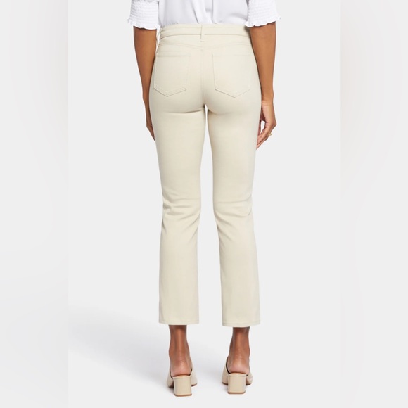 NYDJ Sheri slim ankle jeans with riveted side slits size 4 in feather - Picture 3 of 13